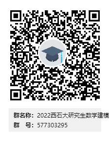 2022西石大研究生數學建模群二維碼